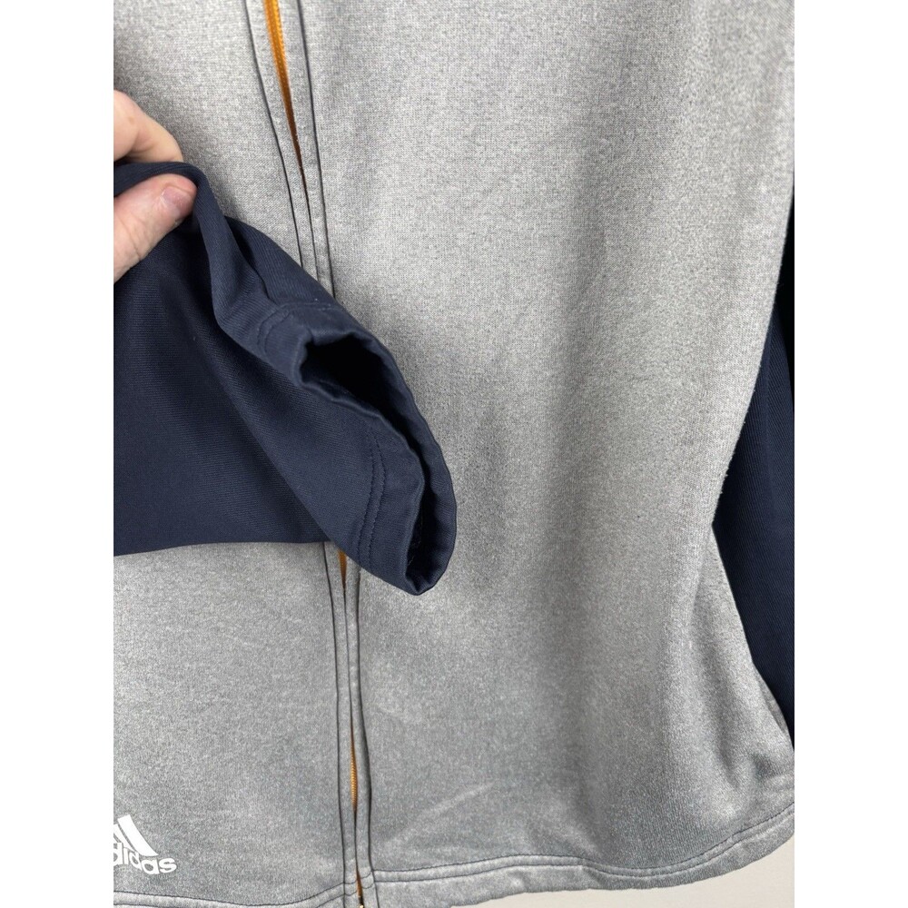 Adidas Indiana Pacers NBA Full Zip Jacket Gray/Navy/White Size Small - Picture 6 of 7